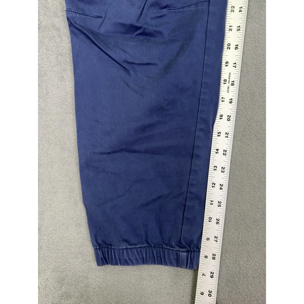 Gap Pants Mens Large Blue Joggers Elastic Waist‎ Drawstring Stretch Pull On